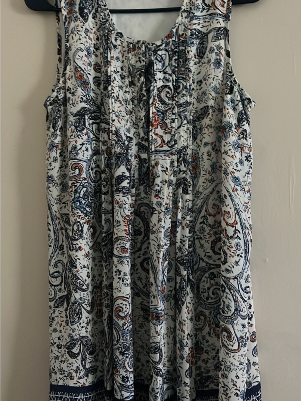 DR2 Sleeveless Paisley Print Dress Size S